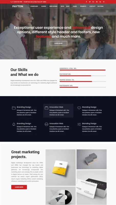 Payton - Chủ đề đa năng WordPress sáng tạo dành cho doanh nghiệp - 3