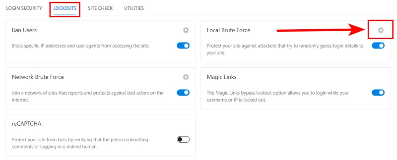 Bảo mật Website WordPress hiệu quả bằng các phương pháp tốt nhất 86 Chọn cài đặt Local Brute Force