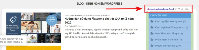 Cách tạo Widget cố định & cuộn linh hoạt đẹp mắt (Sticky Widget) 14 Copy class của widget