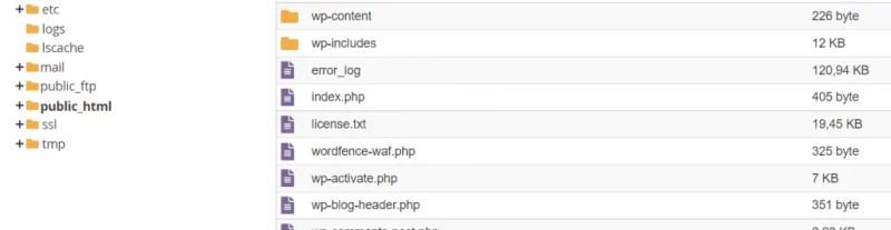 Hướng dẫn sao lưu và phục hồi dữ liệu Website WordPress 40 Toàn bộ file dự án nằm trong thư mục public_html