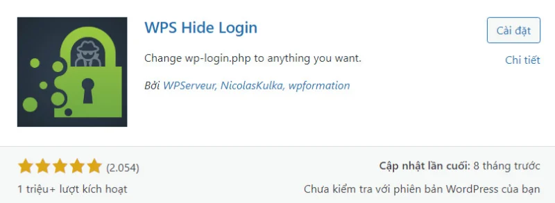 Bảo mật Website WordPress hiệu quả bằng các phương pháp tốt nhất 78 Thay đổi đường dẫn đăng nhập với plugin WPS Hide Login